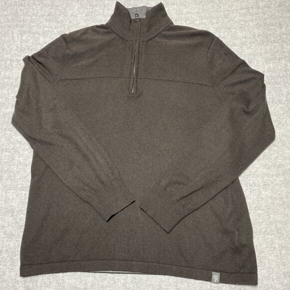 The North Face Sweater Mens Large Brown Chilkat Wool Blend Hiking Outdoors Soft - Picture 1 of 10